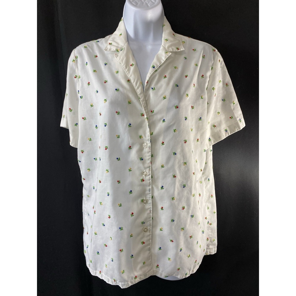 International Womens Garment 70's Shirt Union Made In USA Bloomcore Kitschy Rare